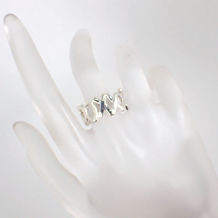 【中古】TIFFANY/ティファニー 925/750 ラブ&キス  リング /12.5号/j244-2
