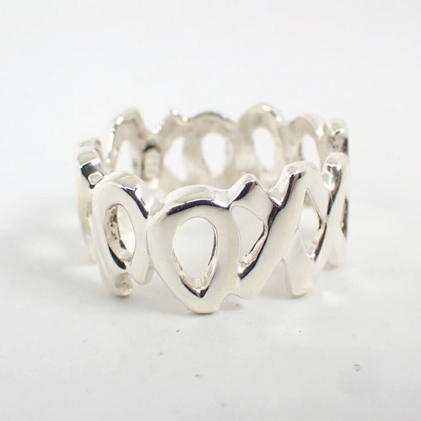 【中古】TIFFANY/ティファニー 925/750 ラブ&キス  リング /12.5号/j244-2