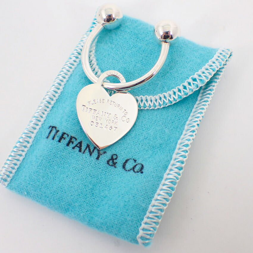 【中古】TIFFANY/ティファニー 925 リターントゥティファニー ハートタグ キーリング/j244-6