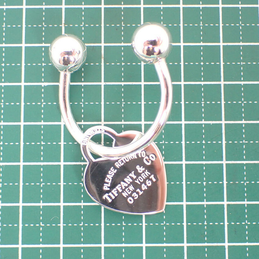 【中古】TIFFANY/ティファニー 925 リターントゥティファニー ハートタグ キーリング/j244-6