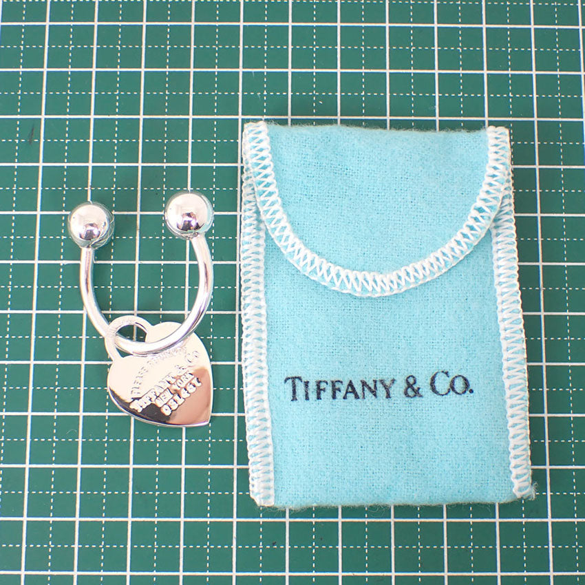 【中古】TIFFANY/ティファニー 925 リターントゥティファニー ハートタグ キーリング/j244-6