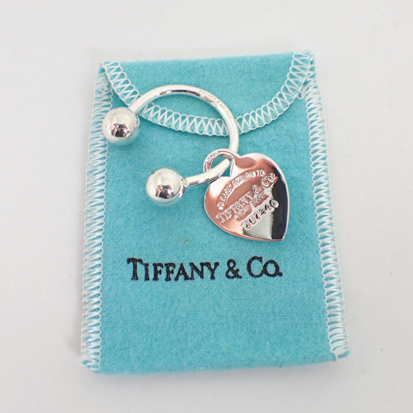 【中古】TIFFANY/ティファニー 925 リターントゥティファニー ハートタグ キーリング/j244-8