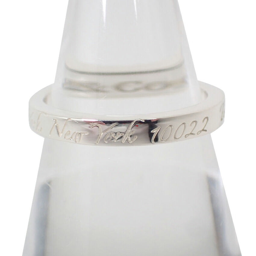 【中古】TIFFANY/ティファニー 925 ノーツ ナロー リング /12号/j244-9