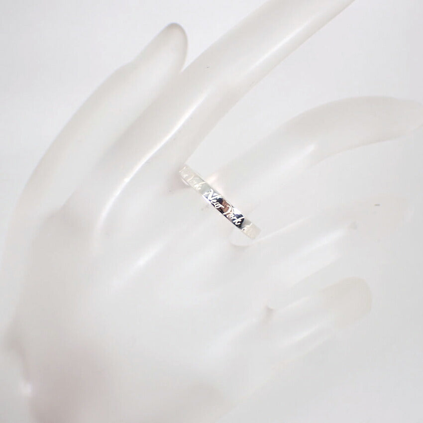 【中古】TIFFANY/ティファニー 925 ノーツ ナロー リング /12号/j244-9