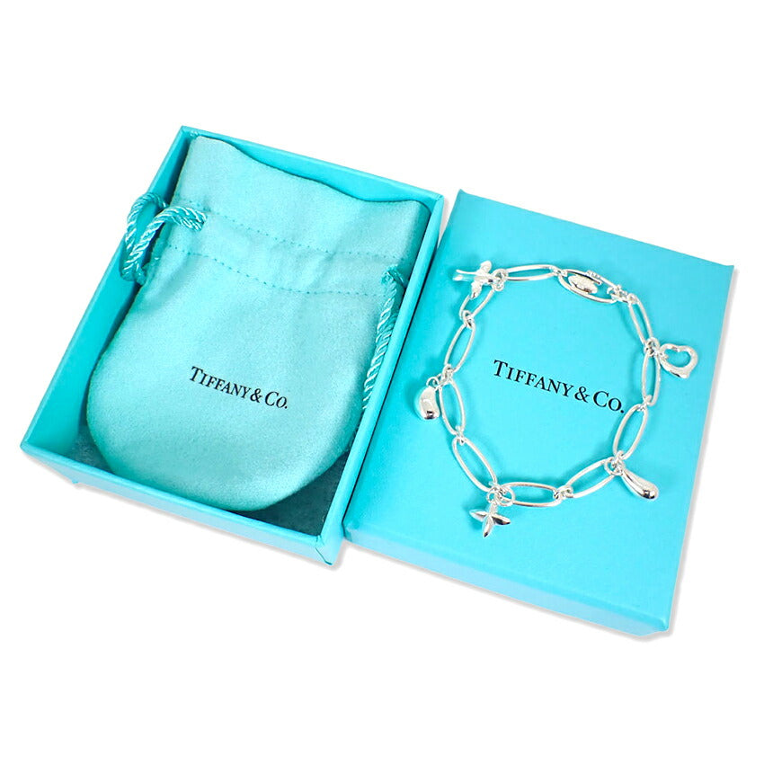 【中古】TIFFANY/ティファニー 925  チャーム付き キーリング/j245-10