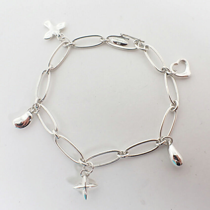 【中古】TIFFANY/ティファニー 925  チャーム付き キーリング/j245-10
