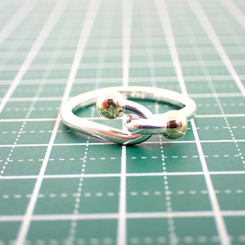 【中古】TIFFANY/ティファニー 925/750 ダブルアイ  リング /12.5号/j245-14