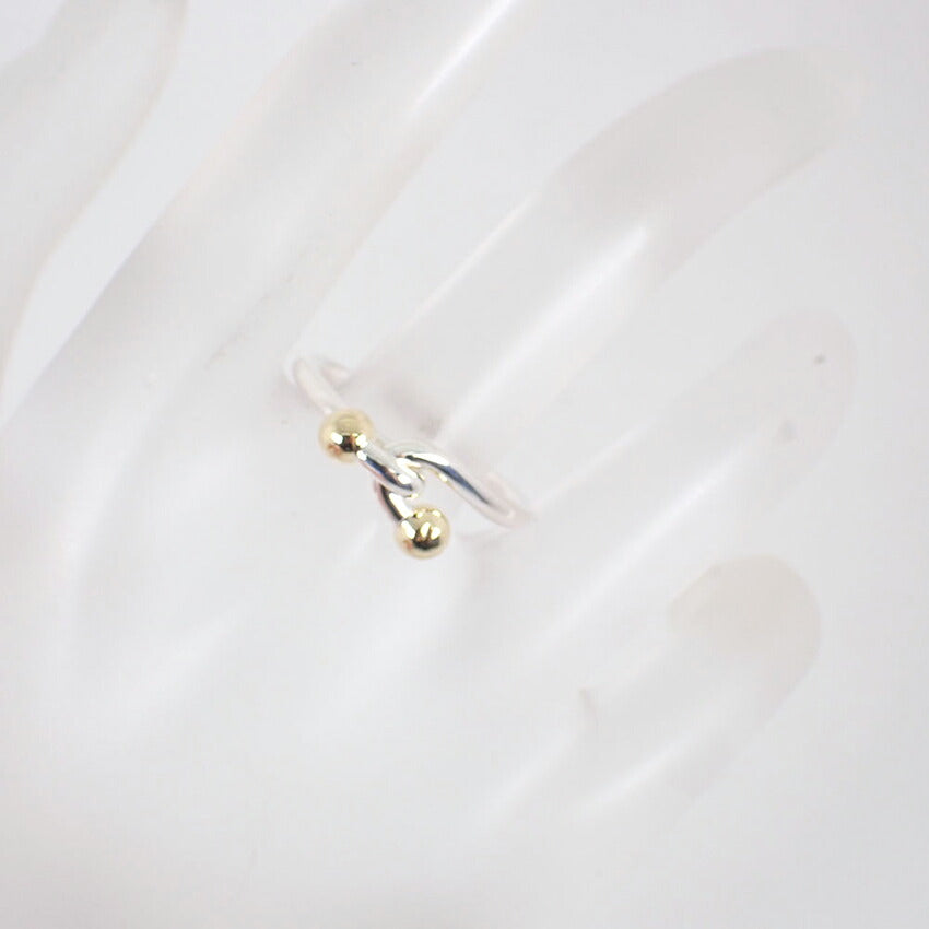 【中古】TIFFANY/ティファニー 925/750 ダブルアイ  リング /12.5号/j245-14