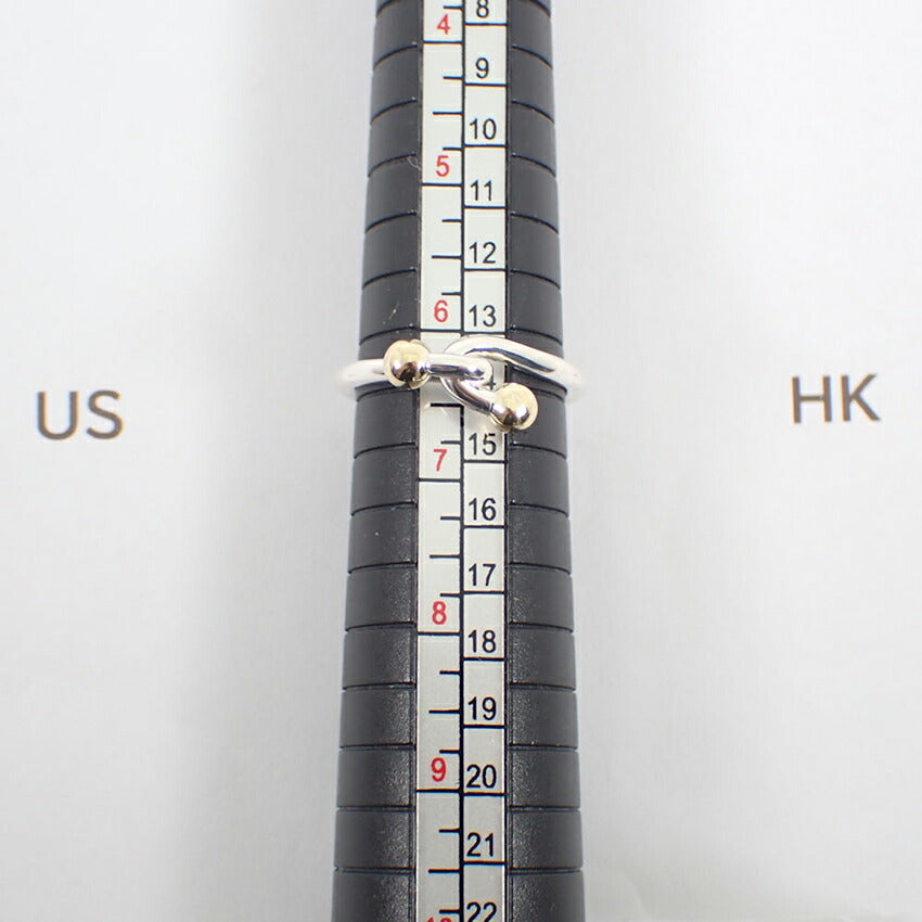 【中古】TIFFANY/ティファニー 925/750 ダブルアイ  リング /12.5号/j245-14