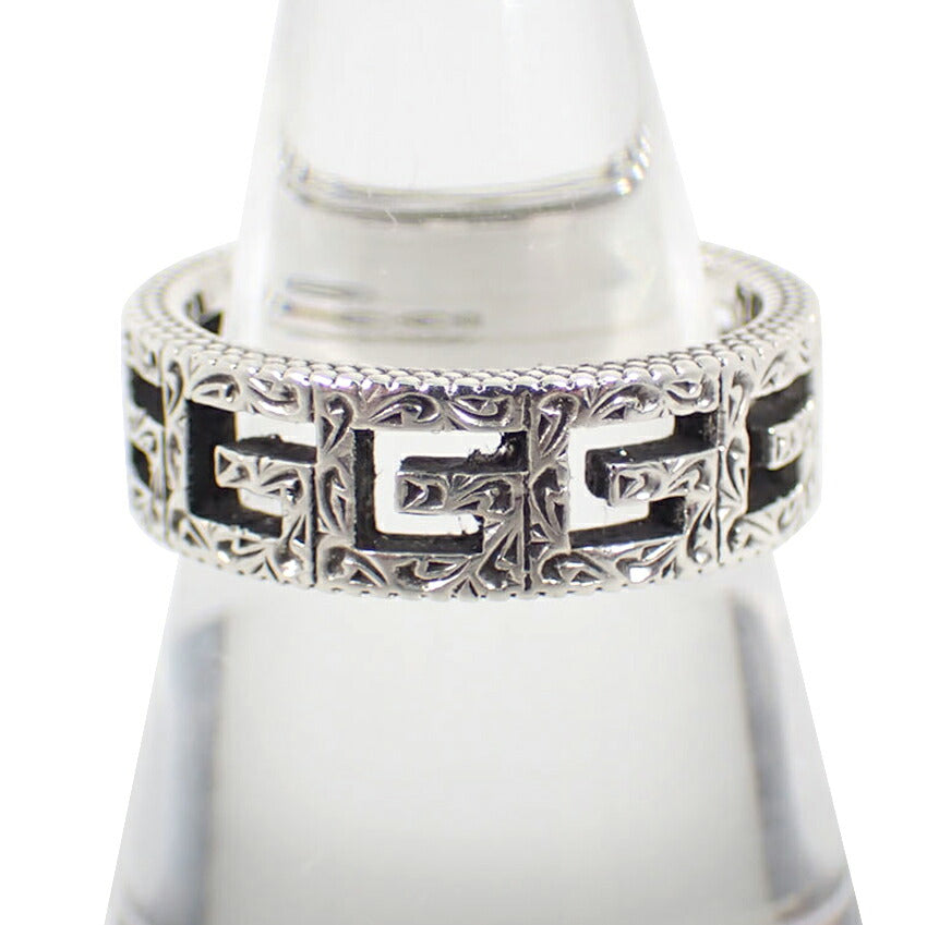 【中古】GUCCI/グッチ 925 アラベスク スクエアGリング /14号/j245-1