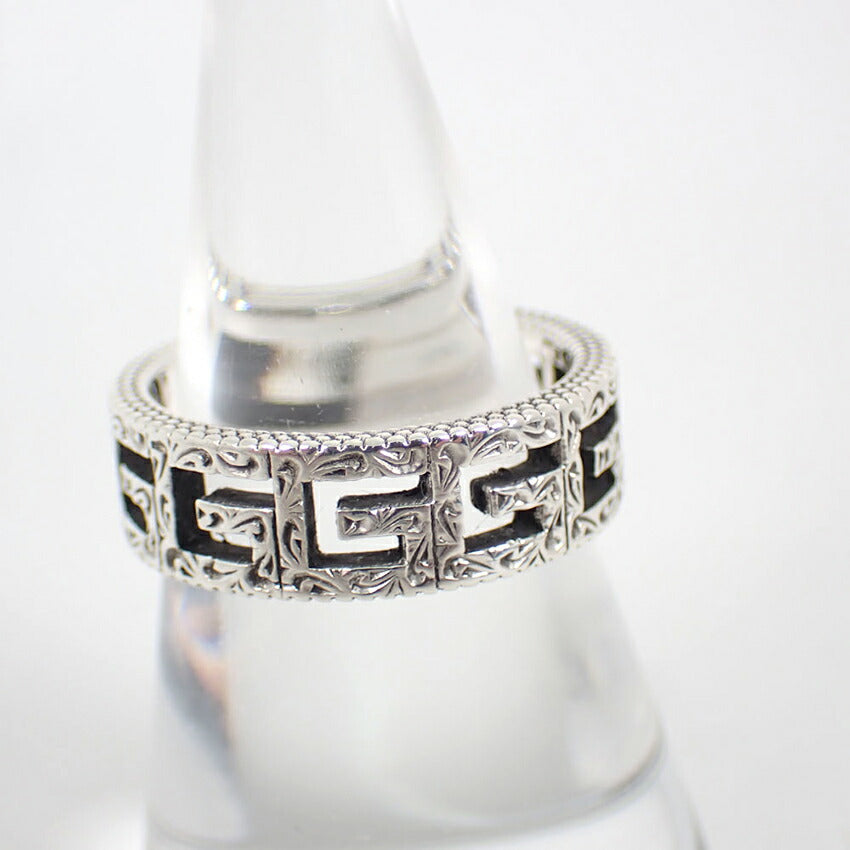 【中古】GUCCI/グッチ 925 アラベスク スクエアGリング /14号/j245-1