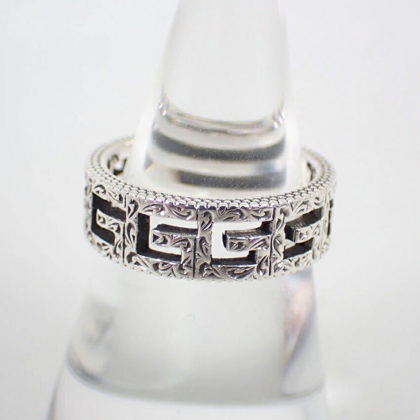 【中古】GUCCI/グッチ 925 アラベスク スクエアGリング /14号/j245-1