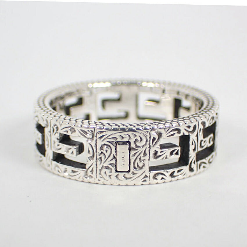 【中古】GUCCI/グッチ 925 アラベスク スクエアGリング /14号/j245-1