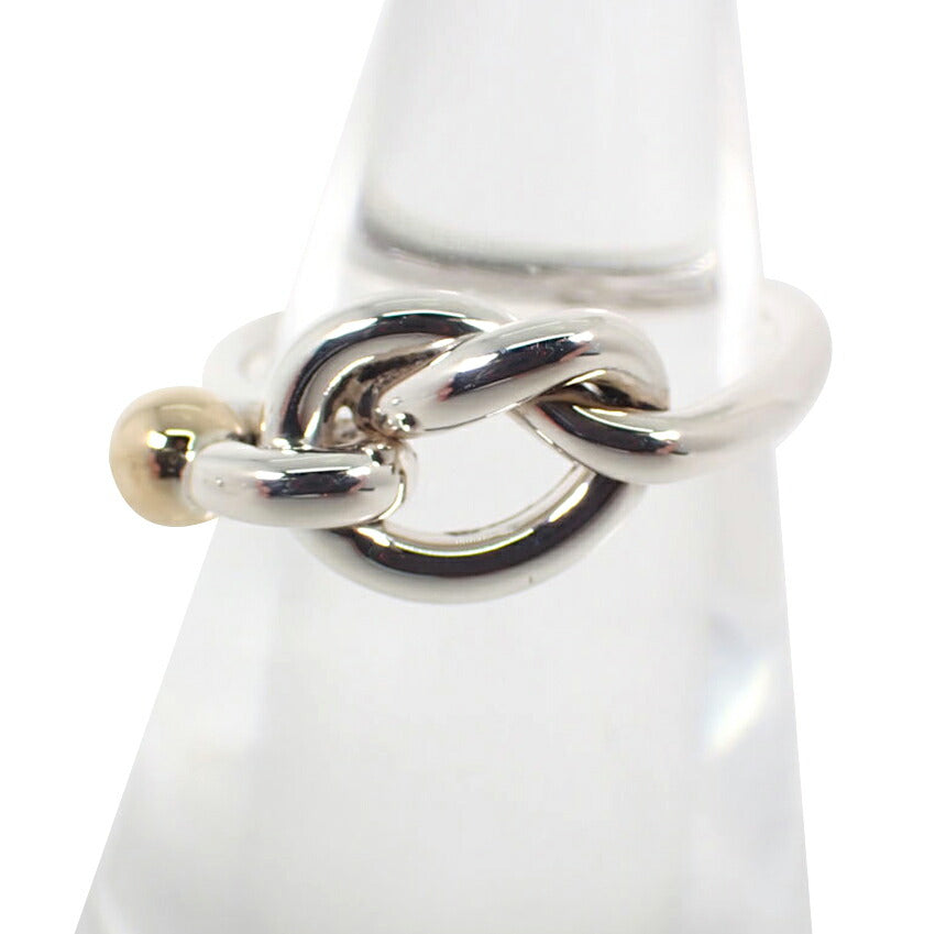 【中古】TIFFANY/ティファニー 925/750 ラブノット  リング /8号/j245-2