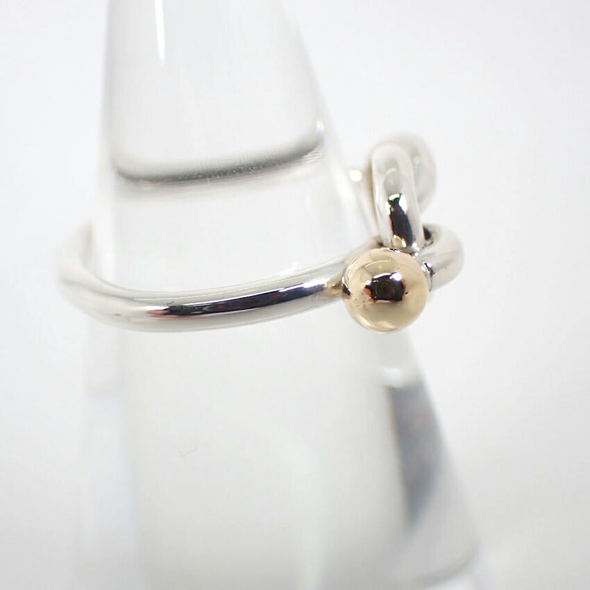 【中古】TIFFANY/ティファニー 925/750 ラブノット  リング /8号/j245-2