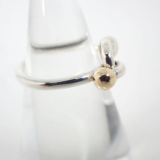 【中古】TIFFANY/ティファニー 925/750 ラブノット  リング /8号/j245-2