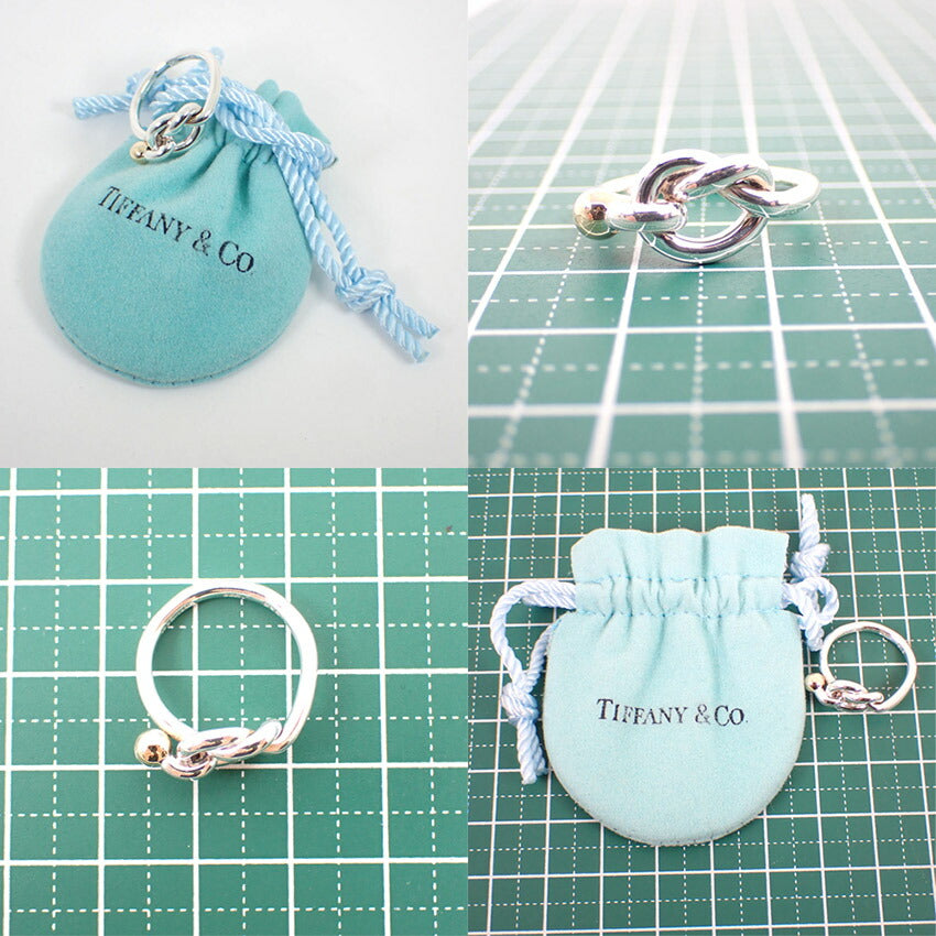 【中古】TIFFANY/ティファニー 925/750 ラブノット  リング /8号/j245-2