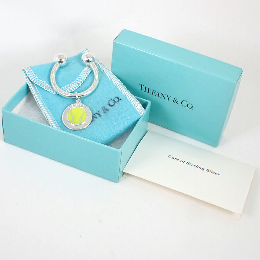【中古】TIFFANY/ティファニー 925 キーリング テニスボール/j245-3