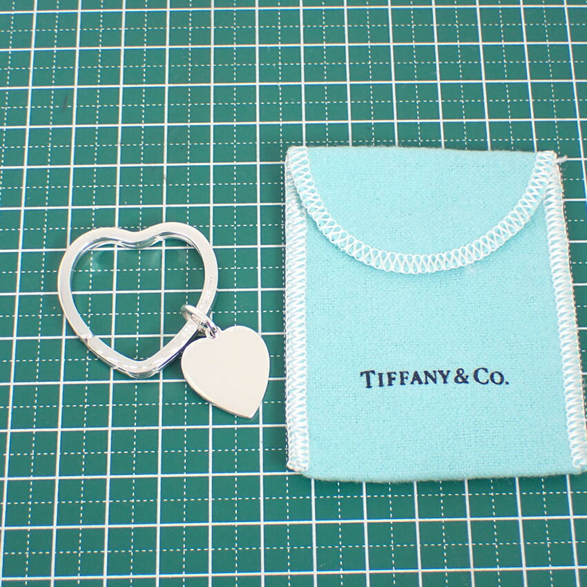 【中古】TIFFANY/ティファニー 925 ハートタグ付き ハートキーリング/j245-4