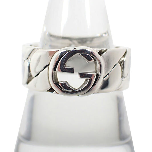 【中古】GUCCI/グッチ 925 インターロッキングG リング /17号/j245-6