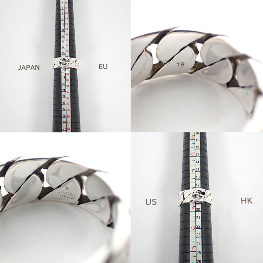 【中古】GUCCI/グッチ 925 インターロッキングG リング /17号/j245-6