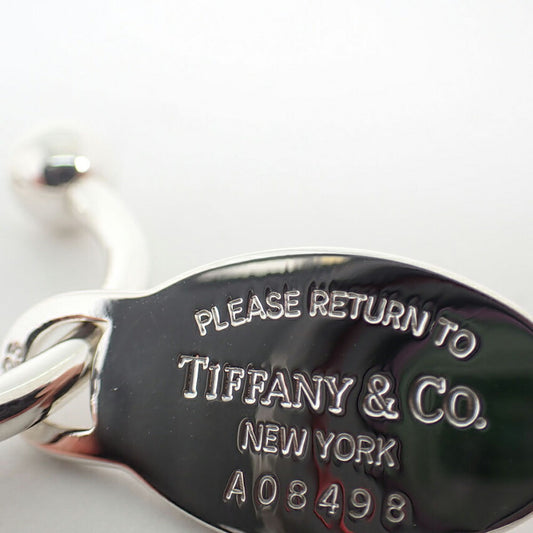 【中古】TIFFANY/ティファニー 925 リターントゥ オーバルタグ キーリング/j245-8