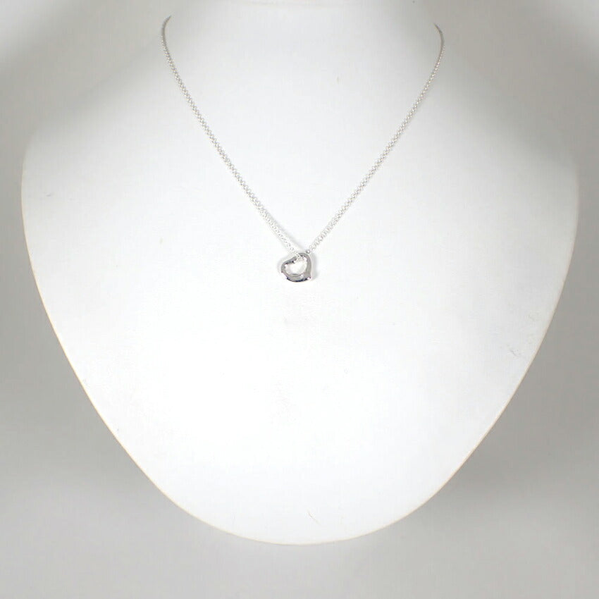 【中古】TIFFANY/ティファニー 925 オープンハート ペンダント/ネックレス/j249-1