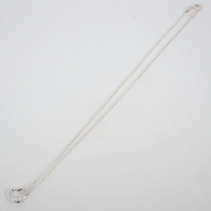 【中古】TIFFANY/ティファニー 925 オープンハート ペンダント/ネックレス/j249-1