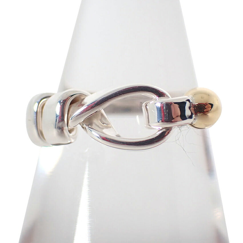 【中古】TIFFANY/ティファニー 925/750 ラブノット  リング /10号/j249-2