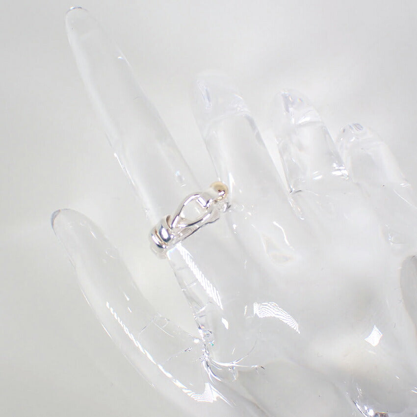 【中古】TIFFANY/ティファニー 925/750 ラブノット  リング /10号/j249-2