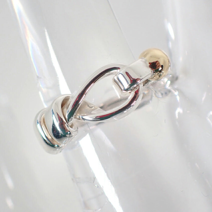 【中古】TIFFANY/ティファニー 925/750 ラブノット  リング /10号/j249-2