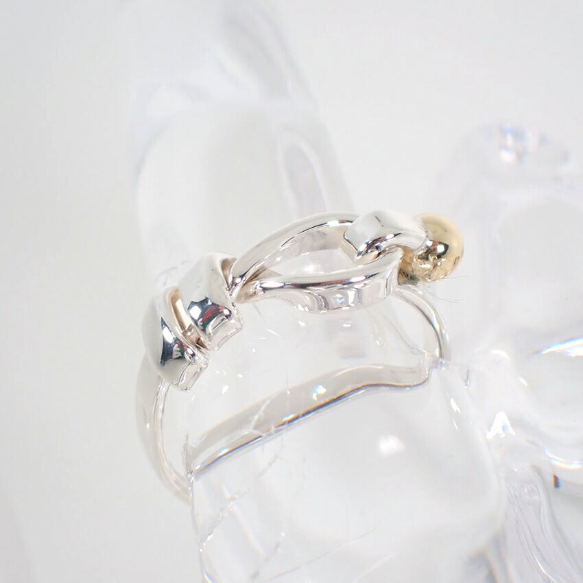 【中古】TIFFANY/ティファニー 925/750 ラブノット  リング /10号/j249-2