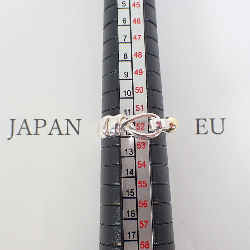 【中古】TIFFANY/ティファニー 925/750 ラブノット  リング /10号/j249-2