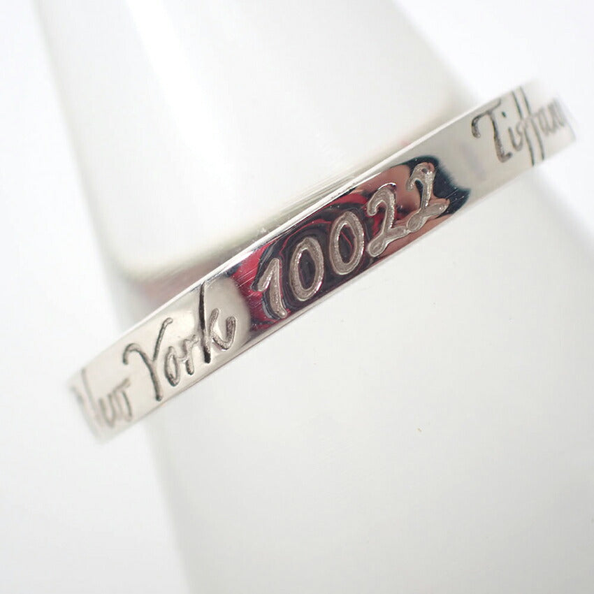 【中古】TIFFANY/ティファニー 925 ノーツ ナロー リング /11.5号/j249-3