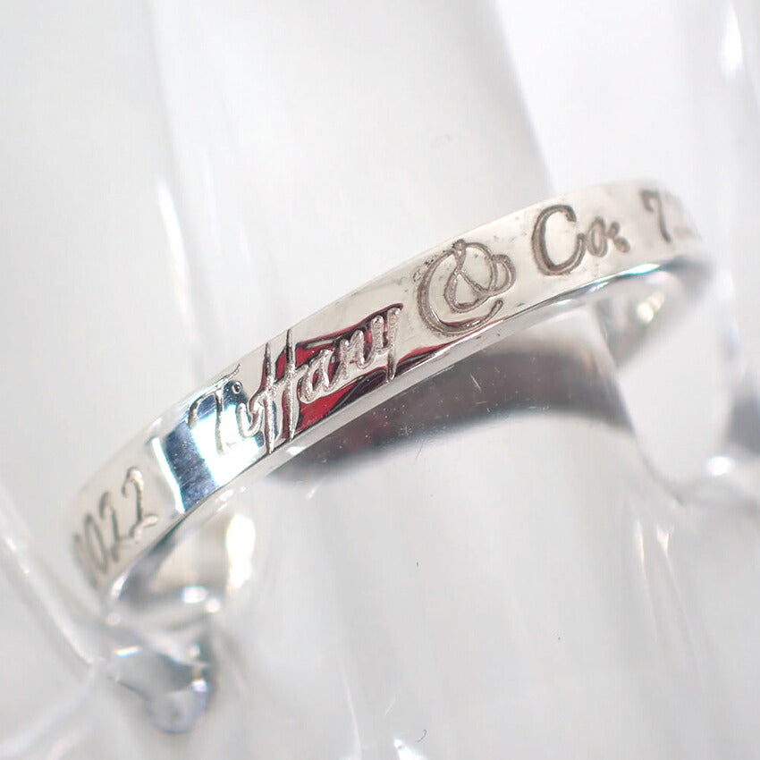 【中古】TIFFANY/ティファニー 925 ノーツ ナロー リング /11.5号/j249-3
