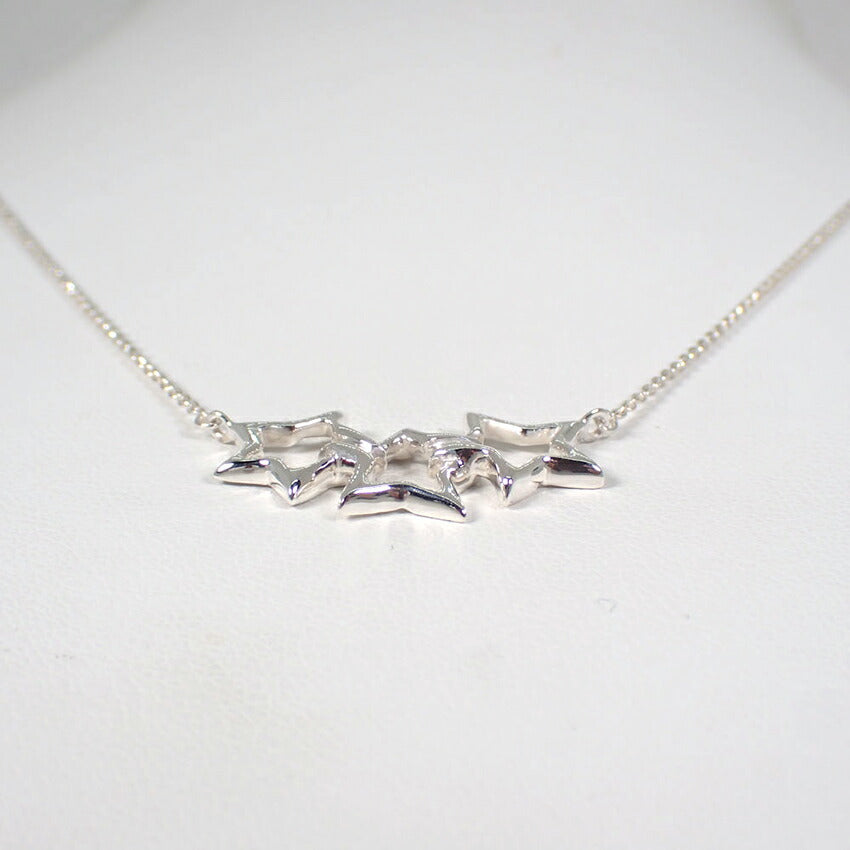 【中古】TIFFANY/ティファニー 925 トリプルスター ネックレス/j249-4