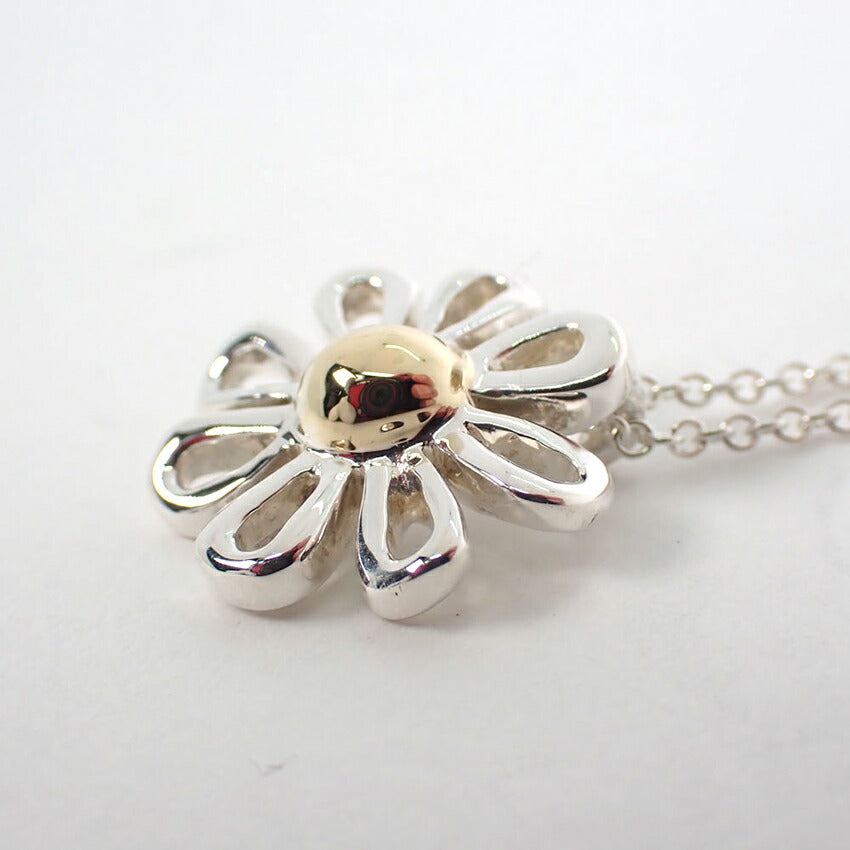 【中古】TIFFANY/ティファニー 925/750 デイジー ペンダント/ネックレス/j249-5