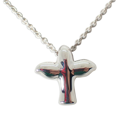 【中古】TIFFANY/ティファニー 925 PERETTI バード クロス ペンダント/ネックレス/j249-7