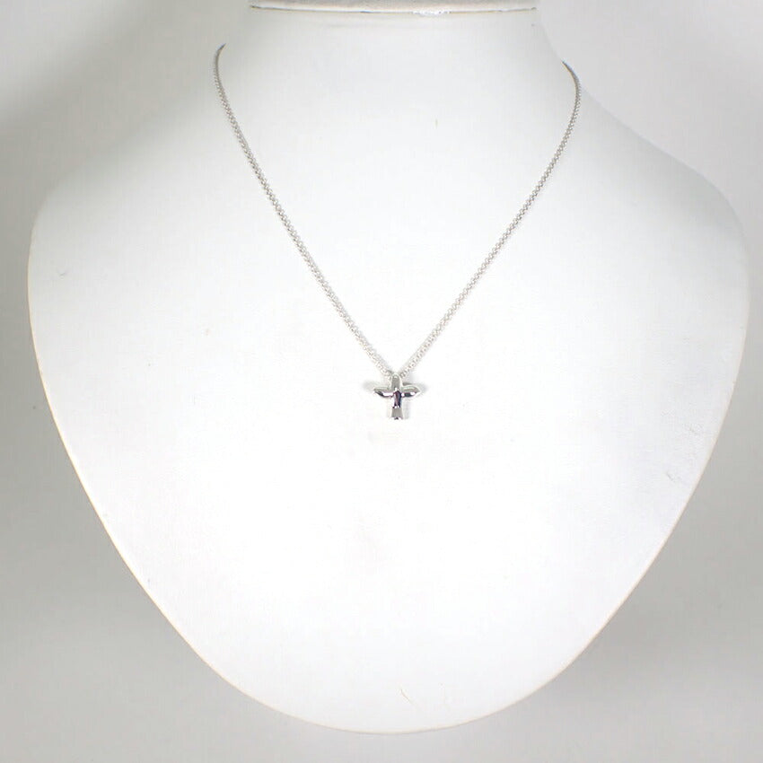 【中古】TIFFANY/ティファニー 925 PERETTI バード クロス ペンダント/ネックレス/j249-7
