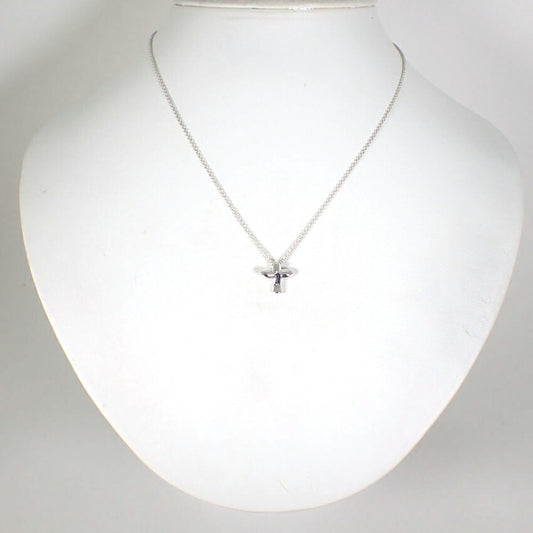 【中古】TIFFANY/ティファニー 925 PERETTI バード クロス ペンダント/ネックレス/j249-7