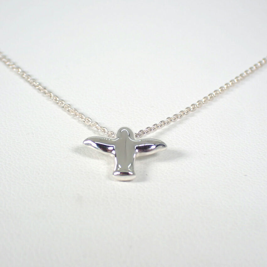 【中古】TIFFANY/ティファニー 925 PERETTI バード クロス ペンダント/ネックレス/j249-7