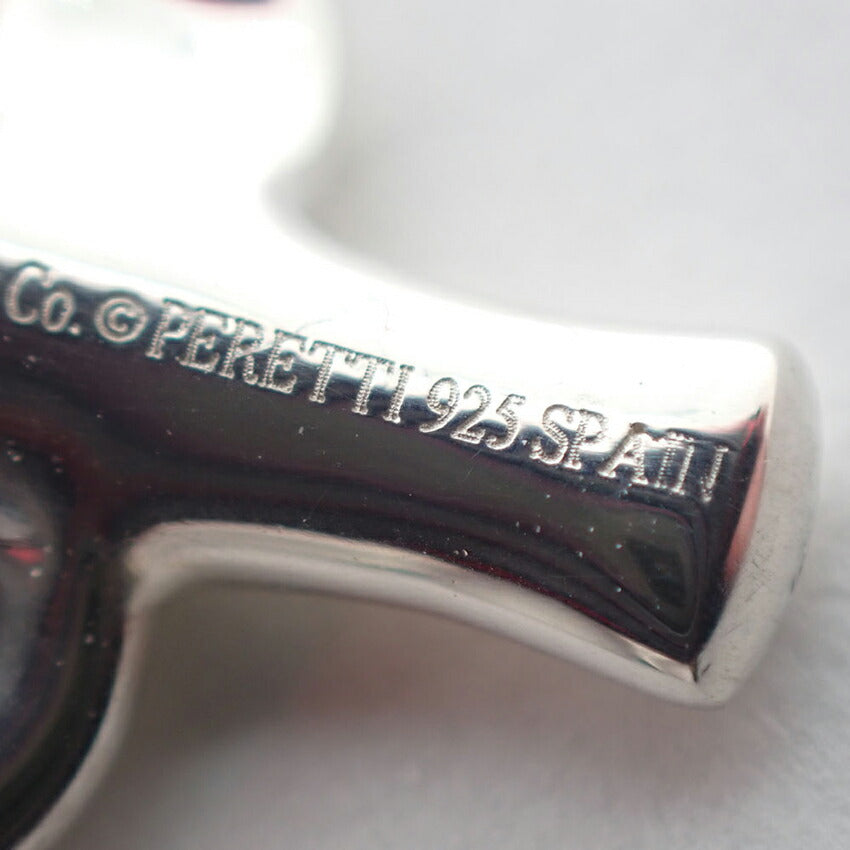 【中古】TIFFANY/ティファニー 925 PERETTI バード クロス ペンダント/ネックレス/j249-7