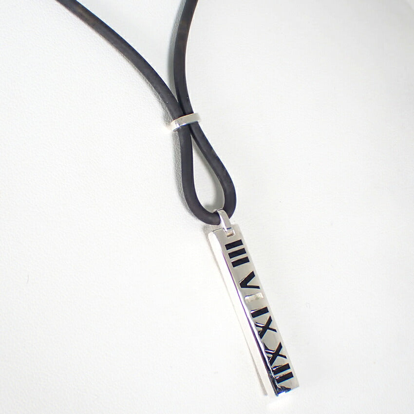 【中古】TIFFANY/ティファニー 925 1837 エレメント プレート ペンダント/ネックレス/j249-9