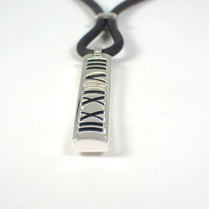【中古】TIFFANY/ティファニー 925 1837 エレメント プレート ペンダント/ネックレス/j249-9