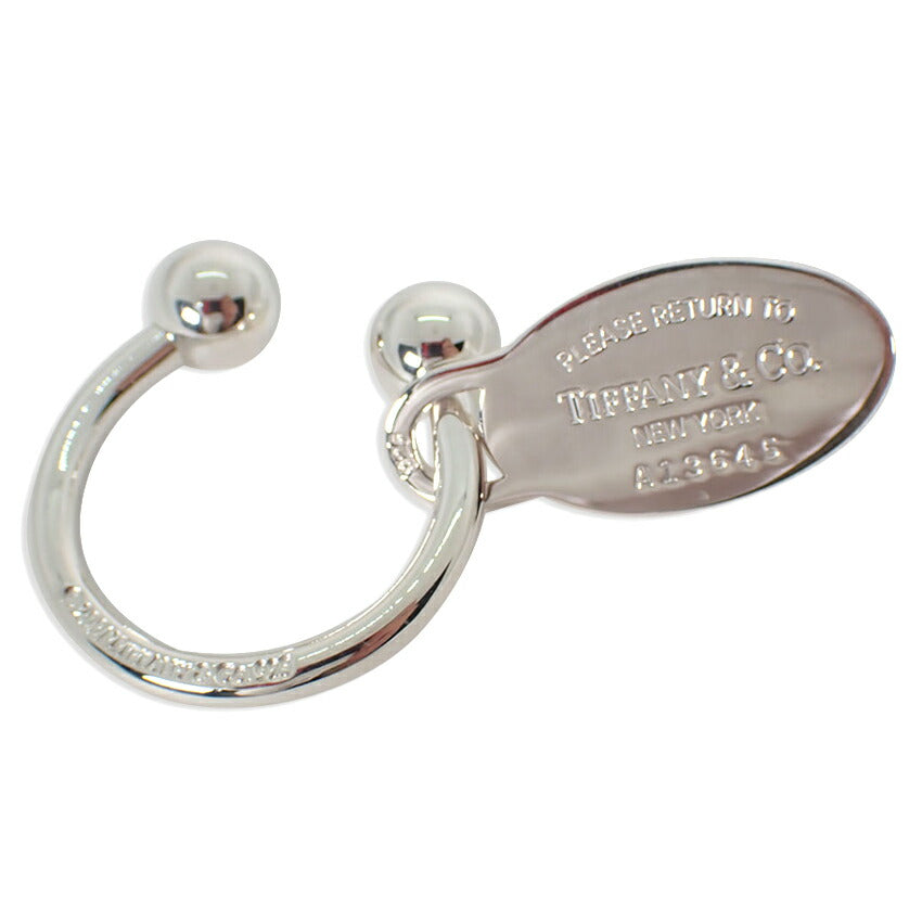 【中古】TIFFANY/ティファニー/925/オーバルタグ/キーリング/j250-2