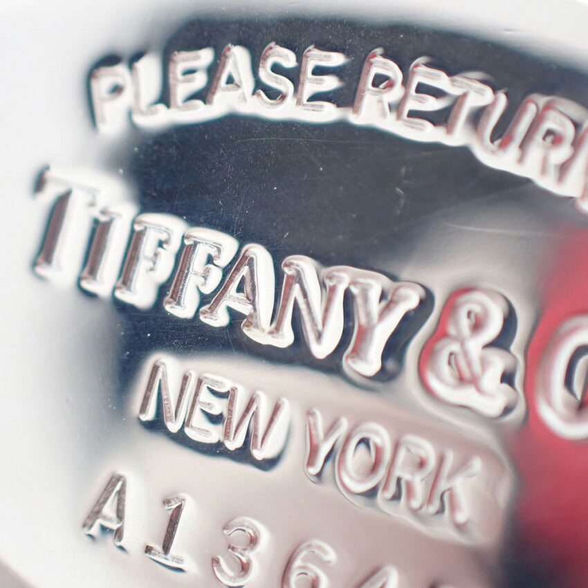 【中古】TIFFANY/ティファニー/925/オーバルタグ/キーリング/j250-2