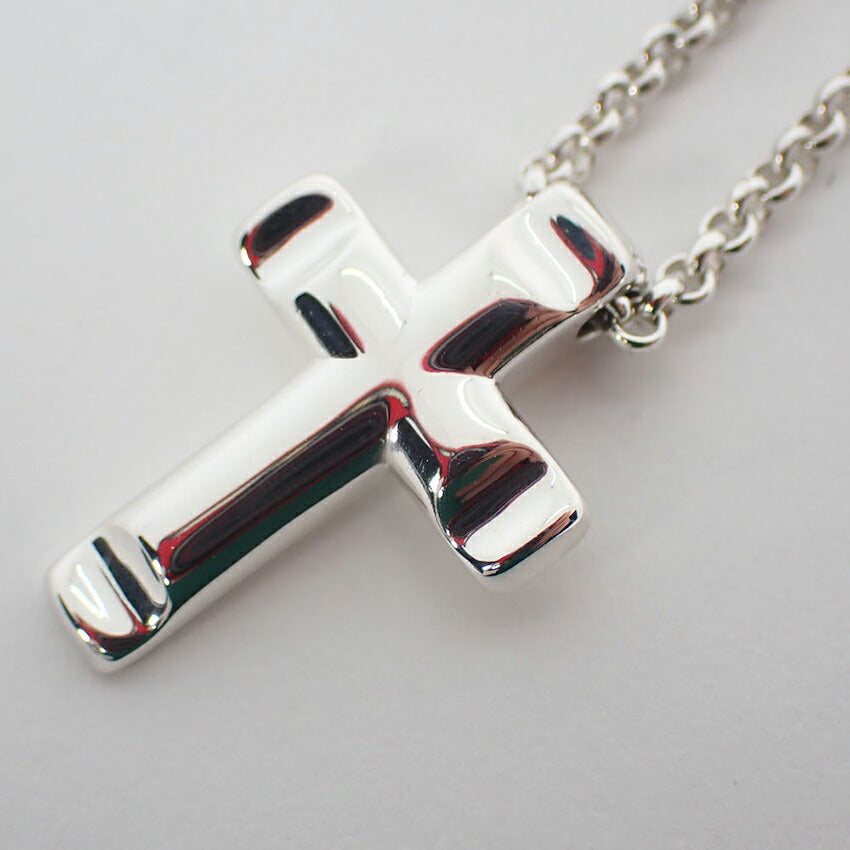 【中古】TIFFANY/ティファニー/925/パロマグルーブ/クロス/ペンダント/ネックレス/j250-4
