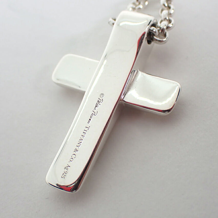 【中古】TIFFANY/ティファニー/925/パロマグルーブ/クロス/ペンダント/ネックレス/j250-4