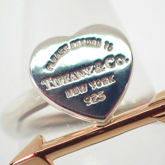 【中古】TIFFANY/ティファニー/925/750PG/ラブ ストラック/リング/10号/j250-5