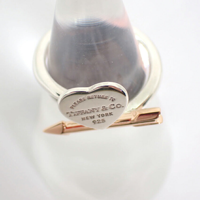 【中古】TIFFANY/ティファニー/925/750PG/ラブ ストラック/リング/10号/j250-5